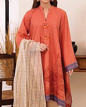 Coral Jacquard Suit (2 Pcs)- Pakistani Winter Dress