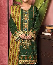 Dark Green Khaddar Suit- Pakistani Winter Clothing