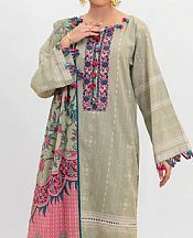 Light Pistachio Lawn Suit- Pakistani Designer Lawn Dress
