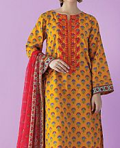 Orient Orange Lawn Suit- Pakistani Lawn Dress