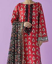 Orient Red Lawn Suit