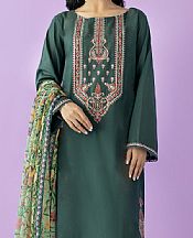 Orient Bottle Green Lawn Suit- Pakistani Lawn Dress