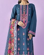 Orient Denim Blue Lawn Suit- Pakistani Lawn Dress