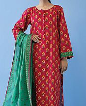 Orient Red Cambric Suit- Pakistani Designer Lawn Suits