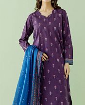 Orient Plum Lawn Suit- Pakistani Lawn Dress