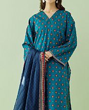 Orient Teal Blue Lawn Suit- Pakistani Lawn Dress