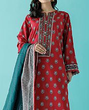 Orient Vivid Auburn Lawn Suit- Pakistani Designer Lawn Suits