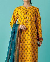 Orient Mustard Lawn Suit- Pakistani Designer Lawn Suits
