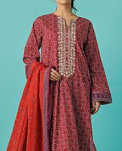 Orient Dark Pastel Red/Purple Lawn Suit- Pakistani Designer Lawn Suits