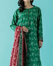 Orient Dark Spring Green Lawn Suit- Pakistani Lawn Dress