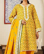 Orient Yellow Khaddar Suit- Pakistani Winter Dress