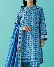 Orient Curious Blue Lawn Suit- Pakistani Designer Lawn Suits
