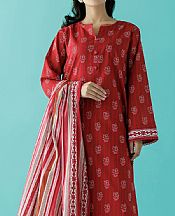 Orient Cornell Red Lawn Suit- Pakistani Lawn Dress