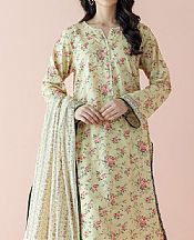 Orient Thistle Green Lawn Suit- Pakistani Lawn Dress