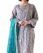 Orient Ivory/Plum Lawn Suit- Pakistani Lawn Dress