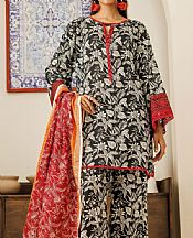 Black/White Khaddar Suit
