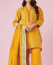 Orient Mustard Khaddar Suit- Pakistani Winter Clothing