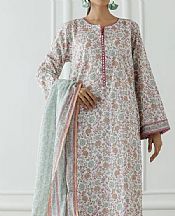Orient White/Turquoise Lawn Suit- Pakistani Lawn Dress
