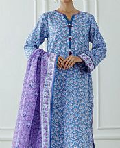 Cornflower Blue Lawn Suit