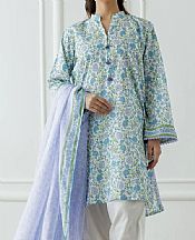 Turquoise Lawn Suit