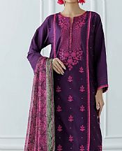 Orient Purple Lawn Suit- Pakistani Lawn Dress