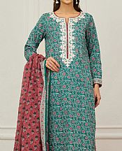 Orient Teal Lawn Suit- Pakistani Lawn Dress