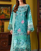 Parishay Sea Green Lawn Suit- Pakistani Lawn Dress