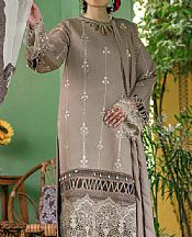 Parishay Pale Oyster Karandi Suit- Pakistani Winter Clothing