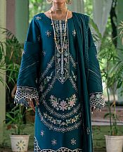 Parishay Teal Karandi Suit- Pakistani Winter Dress