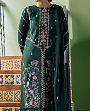 Parishay Bottle Green Karandi Suit- Pakistani Winter Clothing