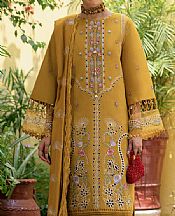 Parishay Mustard Karandi Suit- Pakistani Winter Clothing