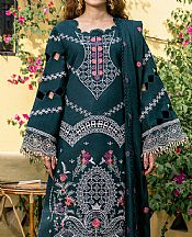 Parishay Teal Karandi Suit- Pakistani Winter Clothing