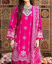 Parishay Hot Pink Dobby Suit- Pakistani Winter Dress
