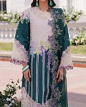 Parishay Teal/Cavern Pink Lawn Suit- Pakistani Designer Lawn Suits