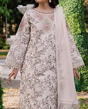 Parishay Pastel Grey Lawn Suit- Pakistani Designer Lawn Suits
