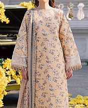 Parishay Fawn Lawn Suit- Pakistani Designer Lawn Suits