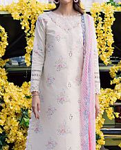 Parishay Ivory Lawn Suit- Pakistani Lawn Dress