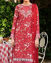 Parishay Scarlet Viscose Suit- Pakistani Winter Clothing