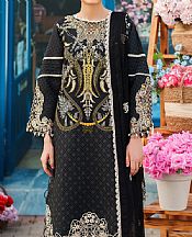 Parishay Black Viscose Suit- Pakistani Winter Dress