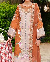 Parishay Rust/Pink Viscose Suit- Pakistani Winter Dress