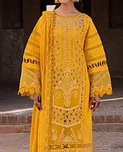 Parishay Mustard Lawn Suit- Pakistani Lawn Dress