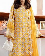 Parishay Mustard Lawn Suit- Pakistani Designer Lawn Suits