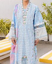 Parishay Light Blue Lawn Suit- Pakistani Lawn Dress