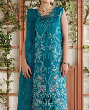 Teal Blue Lawn Suit
