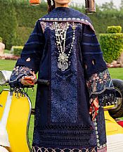 Parishay Navy Blue Khaddar Suit- Pakistani Winter Dress
