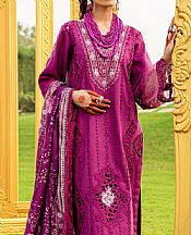 Parishay Magenta Karandi Suit- Pakistani Winter Clothing