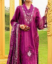 Parishay Magenta Karandi Suit- Pakistani Winter Dress