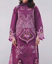 Parishay Dark Raspberry Lawn Suit- Pakistani Lawn Dress