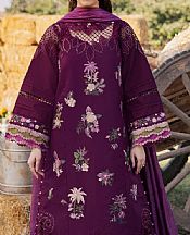 Parishay Eggplant Lawn Suit- Pakistani Designer Lawn Suits