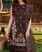 Parishay Brown Lawn Suit- Pakistani Designer Lawn Suits